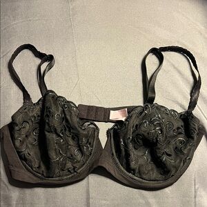 Victoria's Secret Black Embroidered Bra